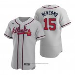 Maglia Baseball Uomo Atlanta Braves Sean Newcomb Autentico 2020 Road Grigio