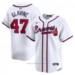 Maglia Baseball Uomo Atlanta Braves Tom Glavine Home Limited Bianco