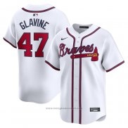 Maglia Baseball Uomo Atlanta Braves Tom Glavine Home Limited Bianco