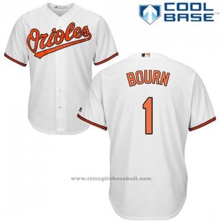 Maglia Baseball Uomo Baltimore Orioles 1 Michael Bourn Cool Base