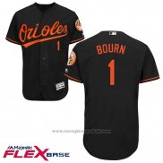 Maglia Baseball Uomo Baltimore Orioles 1 Michael Bourn Nero Flex Base