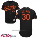 Maglia Baseball Uomo Baltimore Orioles 30 Chris Tillman Nero Flex Base