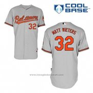 Maglia Baseball Uomo Baltimore Orioles 32 Matt Wieters Grigio Cool Base