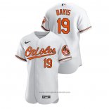 Maglia Baseball Uomo Baltimore Orioles Chris Davis Authentic Bianco