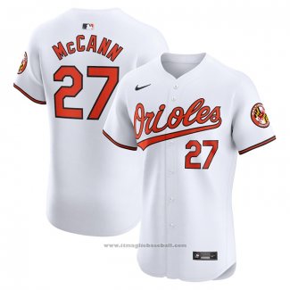 Maglia Baseball Uomo Baltimore Orioles James Mccann Home Elite Bianco