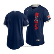 Maglia Baseball Uomo Boston Red Sox 2021 All Star Autentico Blu