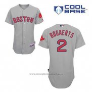 Maglia Baseball Uomo Boston Red Sox 2 Xander Bogaerts Grigio Cool Base