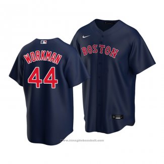 Maglia Baseball Uomo Boston Red Sox Brandon Workman Replica Blu