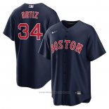 Maglia Baseball Uomo Boston Red Sox David Ortiz Alternato Replica Blu