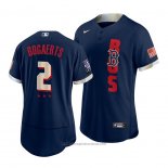 Maglia Baseball Uomo Boston Red Sox Xander Bogaerts 2021 All Star Autentico Blu