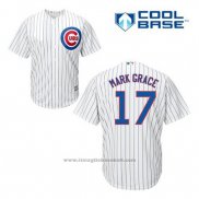 Maglia Baseball Uomo Chicago Cubs 17 Mark Grace Bianco Home Cool Base