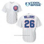 Maglia Baseball Uomo Chicago Cubs 26 Billy Williams Bianco Home Cool Base