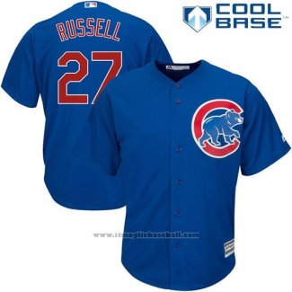 Maglia Baseball Uomo Chicago Cubs 27 Addison Russell Autentico Collection Cool Base