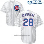 Maglia Baseball Uomo Chicago Cubs 28 Kyle Hendricks Bianco Cool Base