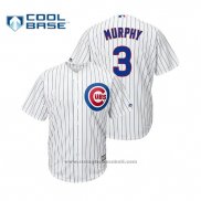 Maglia Baseball Uomo Chicago Cubs Daniel Murphy Cool Base Home Bianco