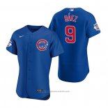 Maglia Baseball Uomo Chicago Cubs Javier Baez Autentico 2020 Alternato Blu