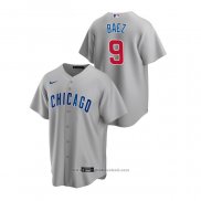 Maglia Baseball Uomo Chicago Cubs Javier Baez Replica Road Grigio