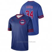 Maglia Baseball Uomo Chicago Cubs Jon Lester Cooperstown Collection Legend Blu