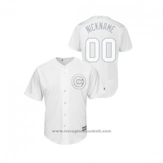 Maglia Baseball Uomo Chicago Cubs Personalizzate 2019 Players Weekend Nickname Replica Bianco