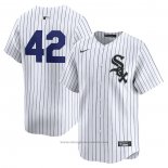Maglia Baseball Uomo Chicago White Sox 2024 Jackie Robinson Day Home Limited Bianco