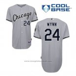 Maglia Baseball Uomo Chicago White Sox 24 Early Wynn Grigio Cool Base