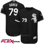 Maglia Baseball Uomo Chicago White Sox Jose Abreu 79 Nero Flex Base Autentico Collection Giocatore