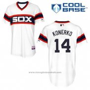 Maglia Baseball Uomo Chicago White Sox Paul Konerko 14 Bianco Alternato Cool Base