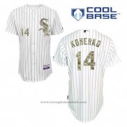 Maglia Baseball Uomo Chicago White Sox Paul Konerko 14 Bianco Usmc Cool Base