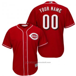 Maglia Baseball Uomo Cincinnati Reds Personalizzate Rosso