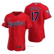 Maglia Baseball Uomo Cleveland Guardians Austin Hedges Autentico Alternato Rosso