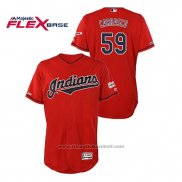 Maglia Baseball Uomo Cleveland Indians Carlos Carrasco 2019 All Star Flex Base Rosso