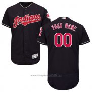 Maglia Baseball Uomo Cleveland Indians Personalizzate Nero