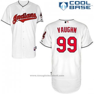 Maglia Baseball Uomo Cleveland Indians Rick Vaughn 99 Bianco Cool Base