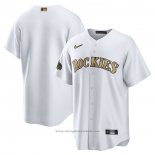 Maglia Baseball Uomo Colorado Rockies 2022 All Star Replica Bianco