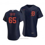 Maglia Baseball Uomo Detroit Tigers Gregory Soto Autentico Blu