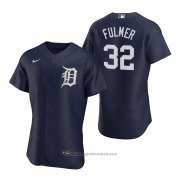 Maglia Baseball Uomo Detroit Tigers Michael Fulmer Autentico 2020 Alternato Blu