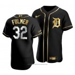 Maglia Baseball Uomo Detroit Tigers Michael Fulmer Golden Edition Autentico Nero