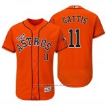 Maglia Baseball Uomo Houston Astros Evan Gattis 11 Arancione Hispanic Heritage