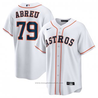 Maglia Baseball Uomo Houston Astros Jose Abreu Home Replica Bianco