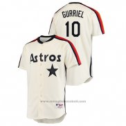 Maglia Baseball Uomo Houston Astros Yuli Gurriel Oilers Vs. Houston Astros Cooperstown Collection Crema