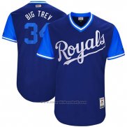 Maglia Baseball Uomo Kansas City Royals 2017 Little League World Series Trevor Cahill Blu