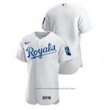 Maglia Baseball Uomo Kansas City Royals Autentico Bianco