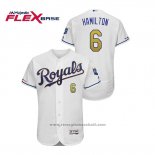 Maglia Baseball Uomo Kansas City Royals Billy Hamilton Flex Base Bianco2