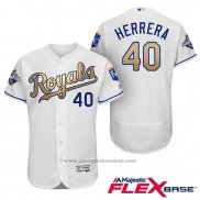 Maglia Baseball Uomo Kansas City Royals Campeones 40 Kelvin Herrera Flex Base Or