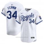 Maglia Baseball Uomo Kansas City Royals Freddy Fermin Nike Home Limited White