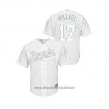 Maglia Baseball Uomo Kansas City Royals Hunter Dozier019 Players Weekend Bulldoz Replica Bianco