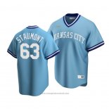 Maglia Baseball Uomo Kansas City Royals Josh Staumont Cooperstown Collection Road Blu