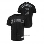 Maglia Baseball Uomo Los Angeles Angels Albert Pujols 2019 Players Weekend Autentico Nero