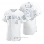 Maglia Baseball Uomo Los Angeles Angels Bartolo Colon Award Collection AL Cy Young Bianco