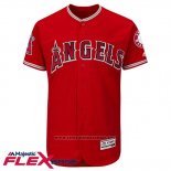 Maglia Baseball Uomo Los Angeles Angels Blank Rosso Flex Base Autentico Collection